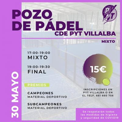 poster del torneo POZO DE PADEL MIXTO