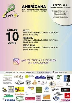 poster del torneo MEGA AMERICANA PADELOY