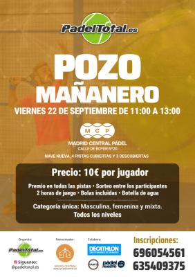 poster del torneo POZO MAÑANERO