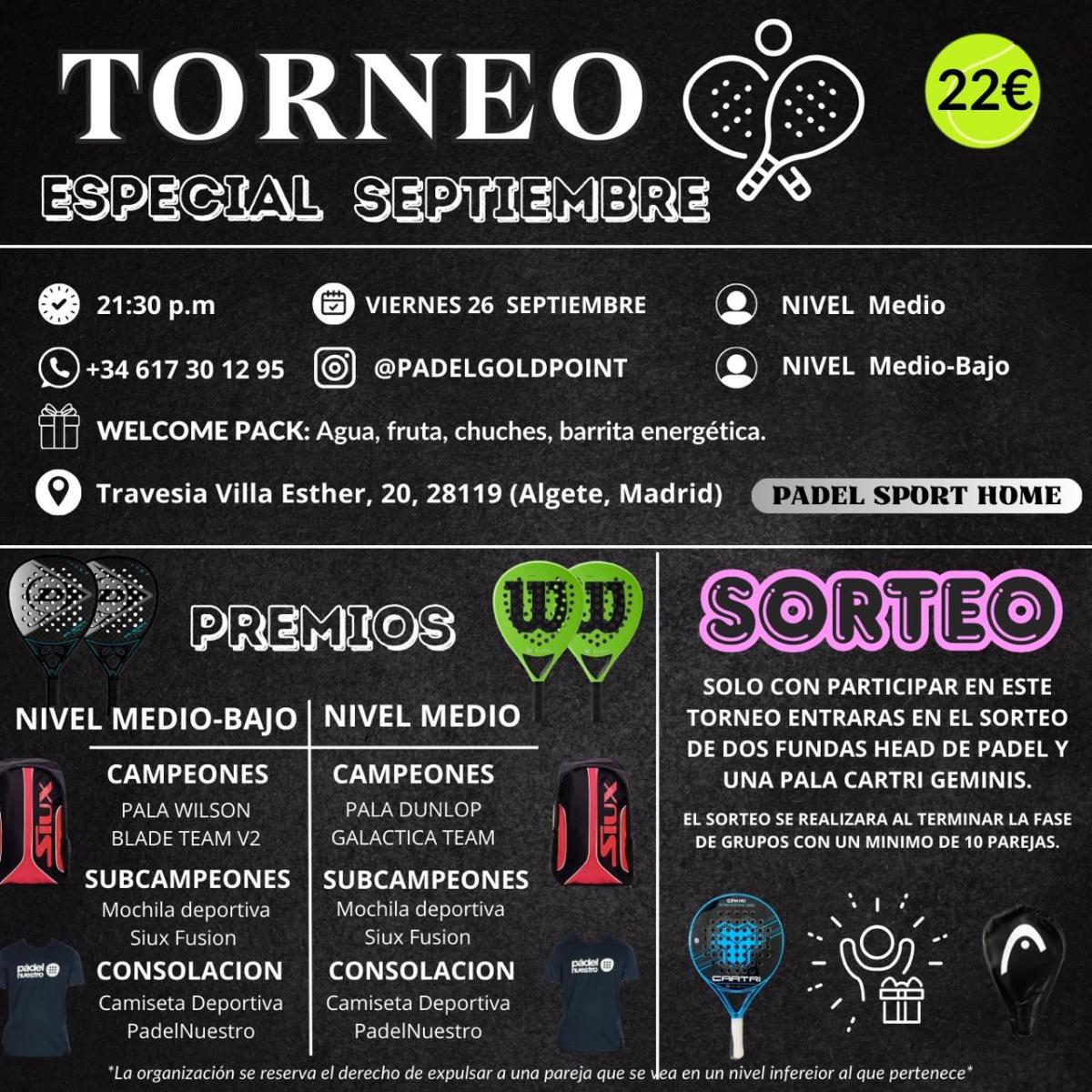 cartel del torneo