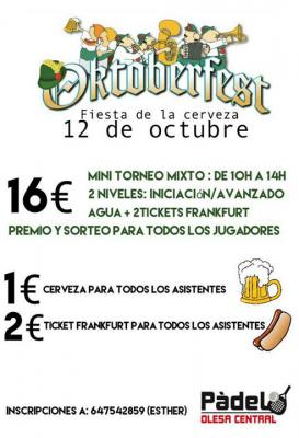 poster del torneo OKTOBERFEST