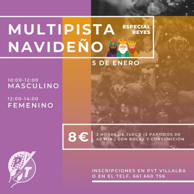 poster del torneo MULTIPISTA NAVIDEÑO ESPECIAL REYES
