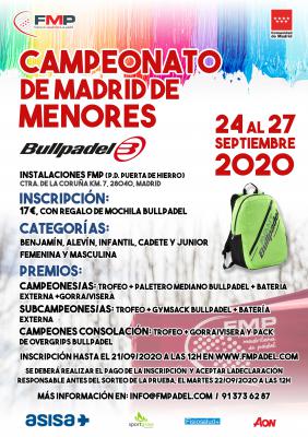 poster torneo CAMPEONATO DE MADRID DE MENORES