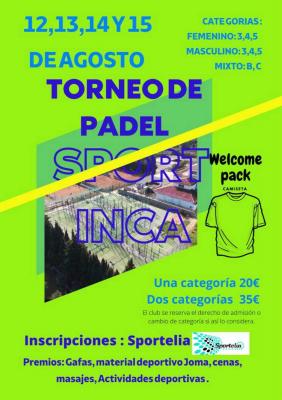 poster del torneo TORNEO DE PADEL