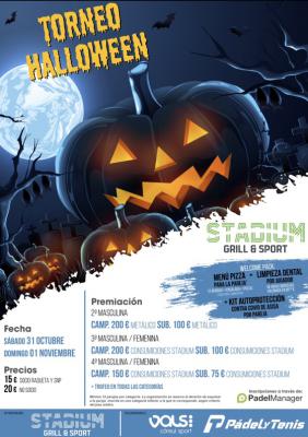 poster del torneo TORNEO HALLOWEEN STADIUM GRILL & SPORT 