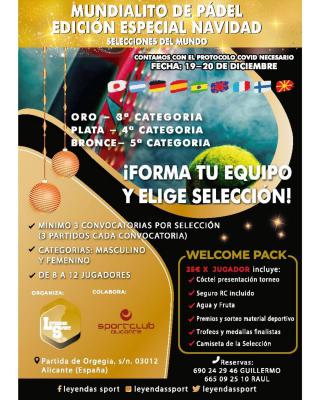 poster del torneo MUNDIALITO EDICION ESPECIAL NAVIDAD