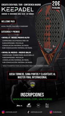 poster del torneo TORNEO KEEPADEL & GET INDOOR