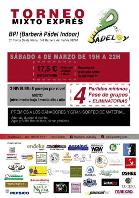 poster del torneo TORNEO MIXTO EXPRÉS