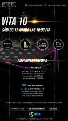 poster del torneo TORNEO SÁBADO 17 JUNIO & VITA 10 (BOADILLA)