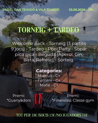 poster del torneo TORNEO + TARDEO + CENA