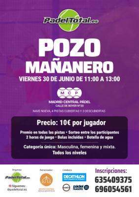 poster del torneo POZO MAÑANERO