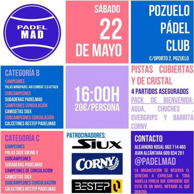 poster del torneo TORNEO DE PADEL