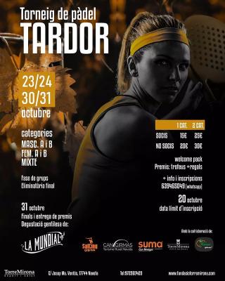 poster del torneo TORNEIG DE TARDOR