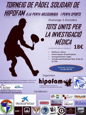 poster torneo TORNEIG SOLIDARI HIPOFAM