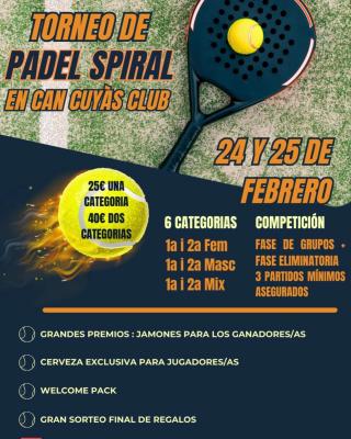 poster torneo TORNEO DE PADEL SPIRAL