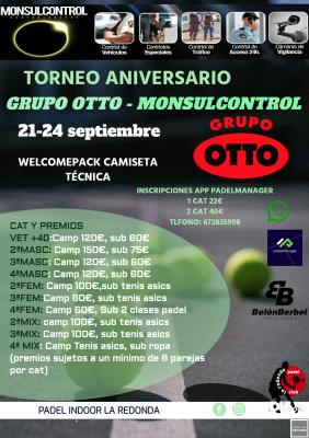 poster torneo TORNEO ANIVERSARIO GRUPO OTTO-MONSULCONTROL