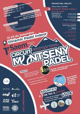 poster del torneo 1r SAEM CIRCUIT PADEL MONTSENY