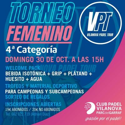 poster del torneo TORNEO FEMENINO