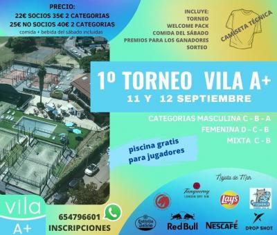 poster del torneo 1º TORNEO VILA A+