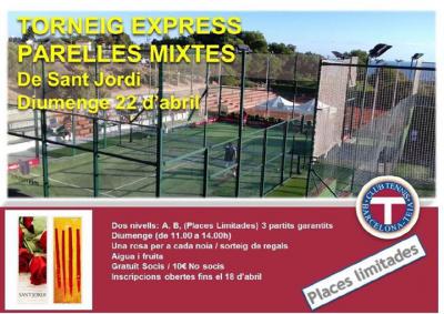 poster del torneo TORNEIG PARELLES PARELLES MIXTES