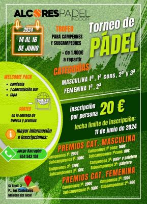 poster torneo TORNEO DE PADEL
