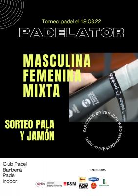 poster del torneo TORNEO PADELATOR
