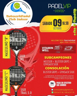 poster del torneo TORNEO PADEL VIP EVENTOS
