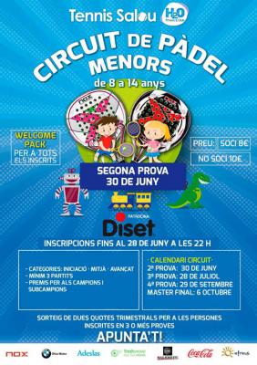 poster del torneo CIRCUIT DE PADEL MENORS