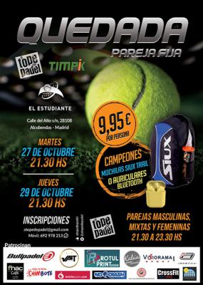 poster del torneo QUEDADA PAREJA FIJA