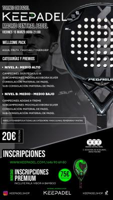 poster del torneo TORNEO KEEPADEL & MADRID CENTRAL PADEL