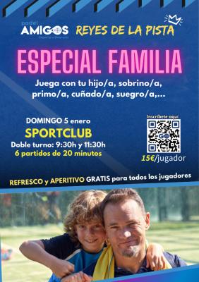poster del torneo REYES DE LA PISTA ESPECIAL FAMILIA