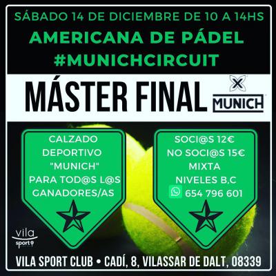 poster del torneo AMERICANA #MUNICHCIRCUIT MASTER FINAL
