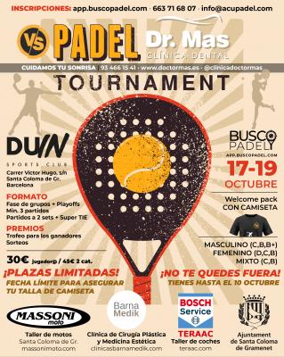 poster del torneo TORNEO CLINICA DENTAL DR. MAS