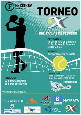 poster del torneo XX PADEL CLUB