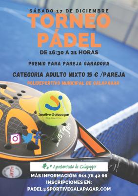 poster torneo TORNEO DE PÁDEL