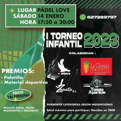 poster torneo I TORNEO INFANTIL 2023