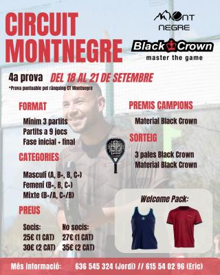 poster torneo 4A PROVA CIRCUIT MONTNEGRE