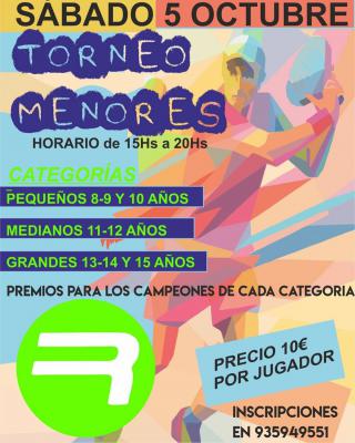 poster del torneo TORNEO DE MENORES