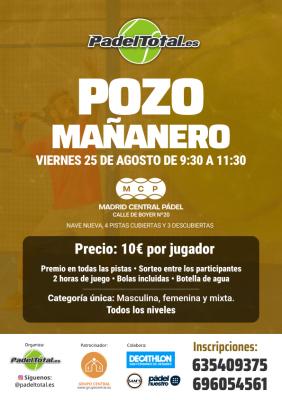 poster del torneo POZO MAÑANERO