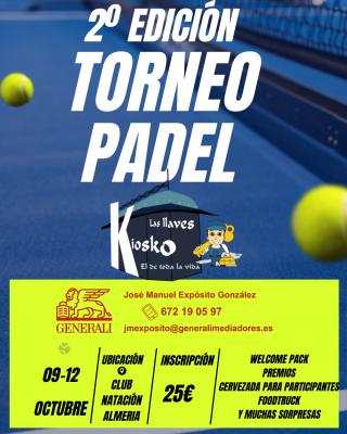 poster del torneo 2ª EDICION KIOSKO LAS LLAVES GENERALI