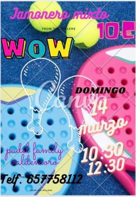 poster del torneo JAMONERO MIXTO