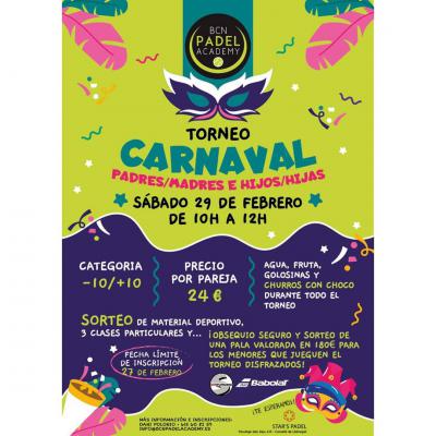 poster del torneo TORNEO CARNAVAL PADRES/MADRES E HIJOS/HIJAS