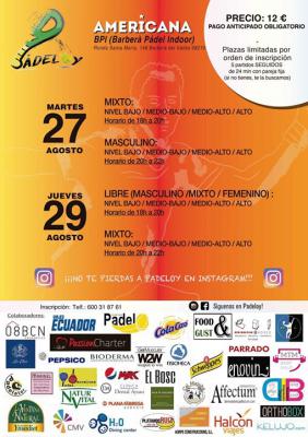 poster del torneo AMERICANA PADELOY