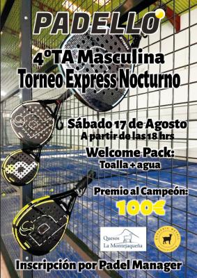 poster torneo TORNEO EXPRESS 4ª NOCTURNO