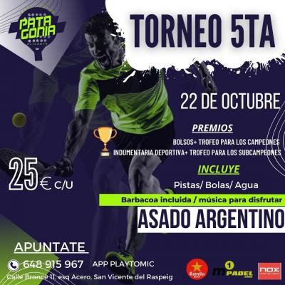 poster del torneo TORNEO DE 5TA CATEGORÍA