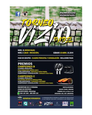 poster del torneo TORNEO VIZIO PADEL