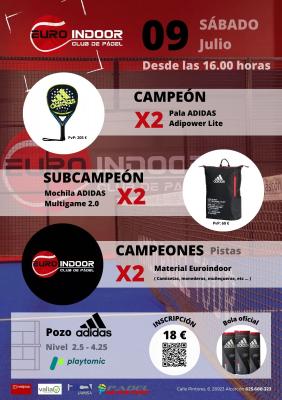 poster del torneo POZO ADIDAS EUROINDOOR ( NIVEL MEDIO )