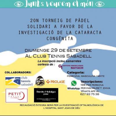 poster del torneo 2N TORNEIG SOLIDARI 