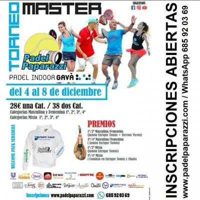 poster del torneo MASTER FINAL PADEL PAPARAZZI