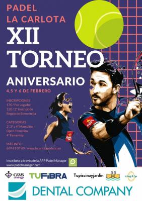 poster del torneo XII TORNEO ANIVERSARIO DENTAL COMPANY